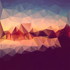 Polygonal mosaic abstract geometry background landscape.