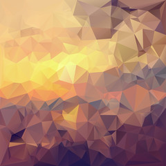 Polygonal mosaic abstract geometry background landscape.