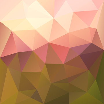 Polygonal mosaic abstract geometry background landscape in red,