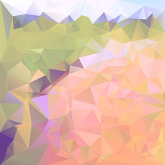 Polygonal mosaic background in green, violet and pink colors.