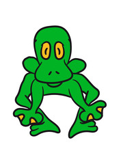 Jumping sweet little cute frog jump