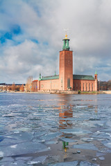 Fototapeta premium cityhall of Stockholm, Sweden