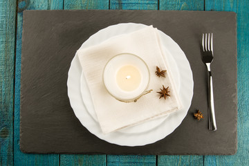 Dining table setting