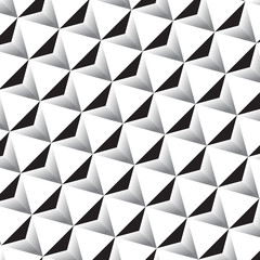 Black White triangle vector background.