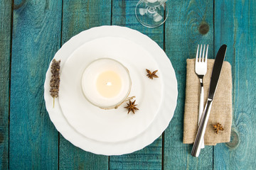 Dining table setting