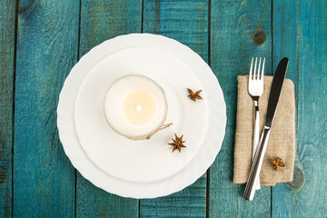 Dining table setting