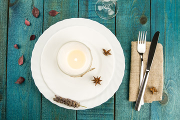 Dining table setting