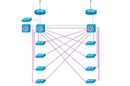 Netzwerk Diagramm Illustration