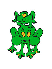 jumping frog 2 buddies team family, child papa mama happy love sibling twins