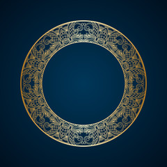 Vector round ornament.