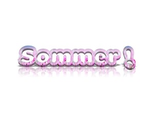 Sommer 3d wort