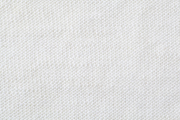 White Knitted Wool Background