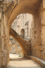 Amphitheater Ruin.

Archway in ruined Thysdrus Amphitheater in El Djem, Tunisia.