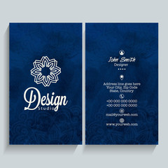 Vertical Business Card or Visiting Card.