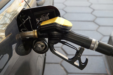 Tanken an der Tankstelle