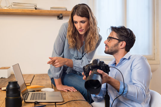 Photographer and his assistant
