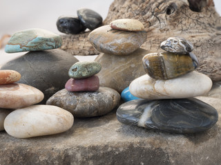 Fototapeta na wymiar Rocks and pebbles in arrangement