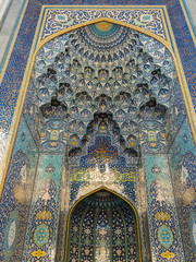 Innenraum der Große Sultan-Qabus-Moschee, 
, Muscat, Maskat, Sultanat Oman, Golfstatt, Arabische Halbinsel, Naher Osten, Asien