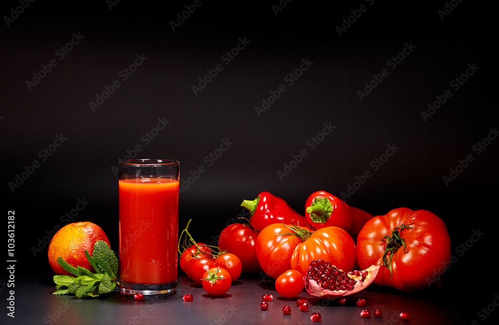 Canvas Prints healthy vegetable juices 