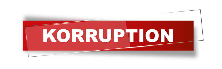 Button | Schild | Korruption