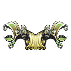 Obraz premium decorative elements in vintage style for decoration layout, fram