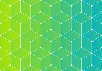 Network grid 3d cubes