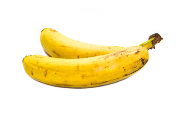 Rotten Banana isolated on white background