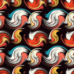 Obraz premium bright graffiti geometric seamless pattern grunge effect