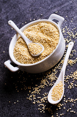 Quinoa dry seeds
