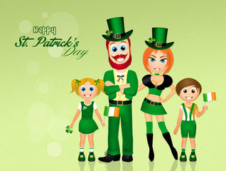 St.Patrick's Day postcard
