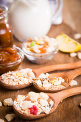 muesli with confiture