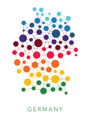dotted texture Germany vector background 