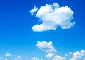 Clouds in blue sky