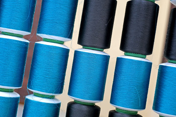 colorful raw silk thread