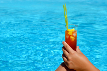 Female beauty enjoying her summer vacation