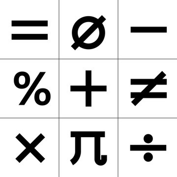 mathematics icons