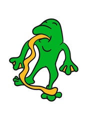 funny tongue out long silly crazy funny little frog