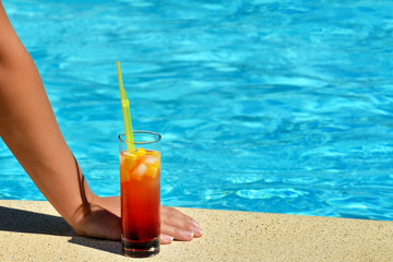 Female beauty enjoying her summer vacation