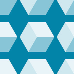 Seamless pattern vector 3d cube, abstract illustration