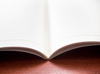 Notebook on the table