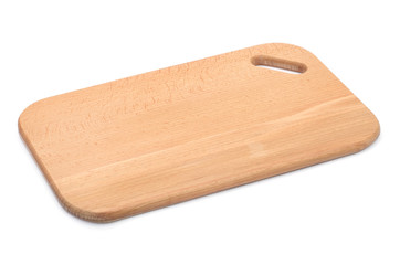 chopping board isolated on white