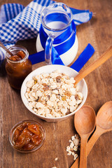 muesli with confiture