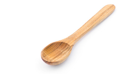 Wooden Spoon isolated on white background