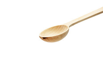 Wooden Spoon isolated on white background
