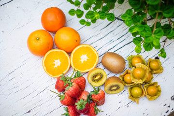 fresh fruit on the table