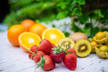 fresh fruit on the table