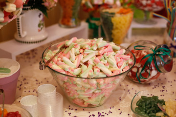 Colourful bowl of sweets