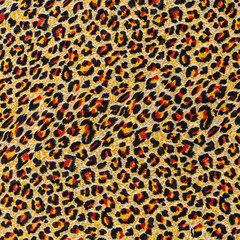 texture of print fabric striped leopard