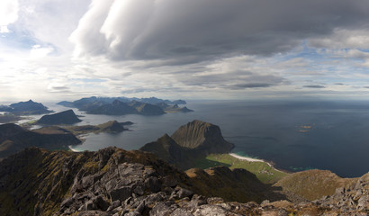 Plakat Lofoten islands, Norway / Lofoten is an archipelago and a traditional district in the county of Nordland, Norway.