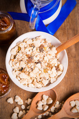 muesli with confiture